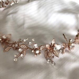 Rose Gold Bridal Headband